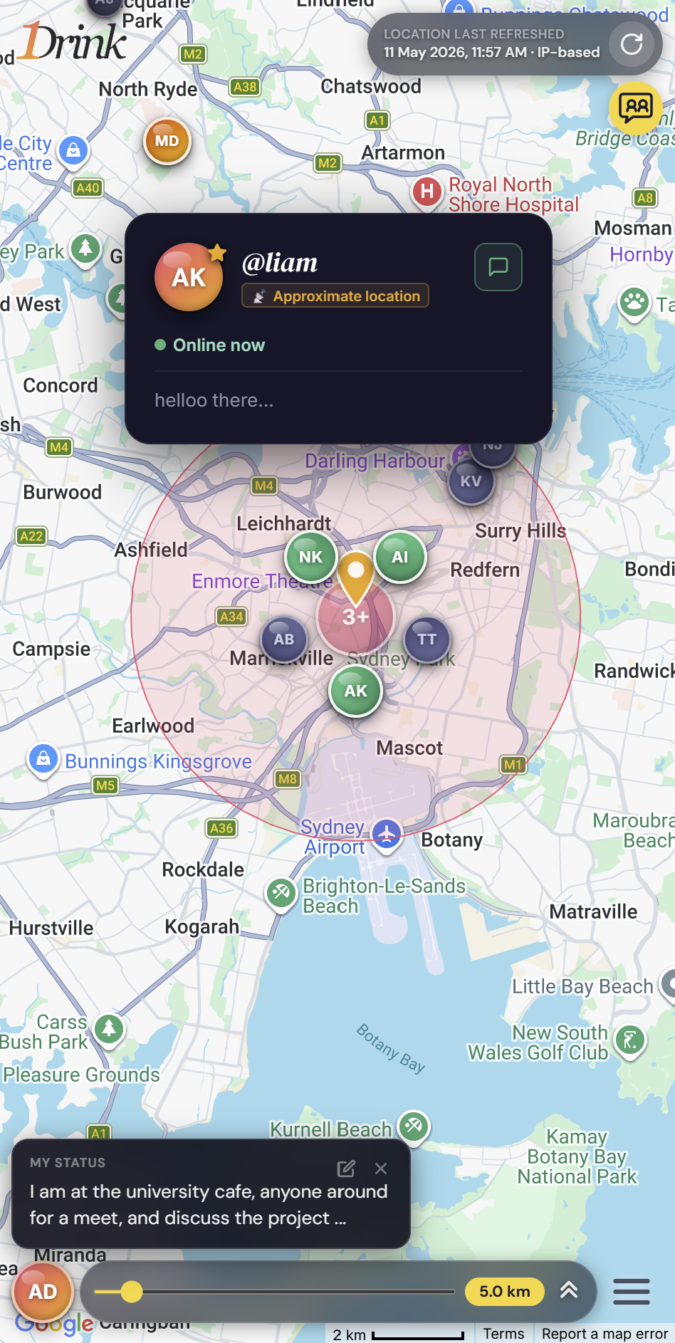 1Drink app screenshot